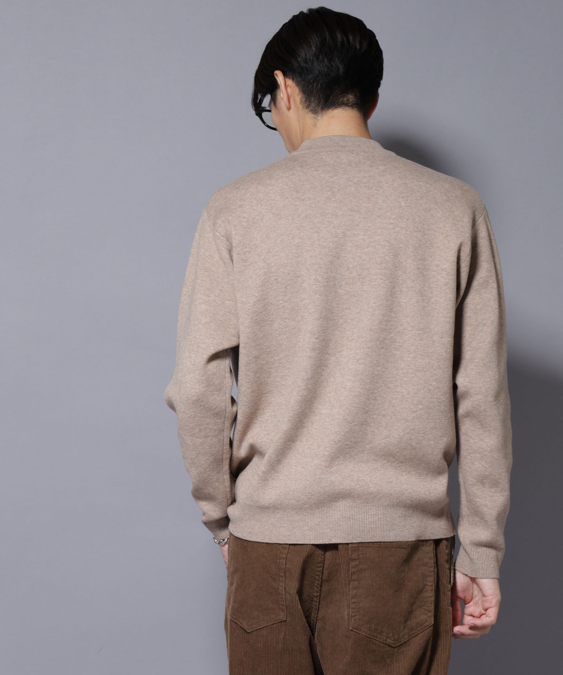 nano･universe「シルク混モックネックニット」|ニット・セーター|