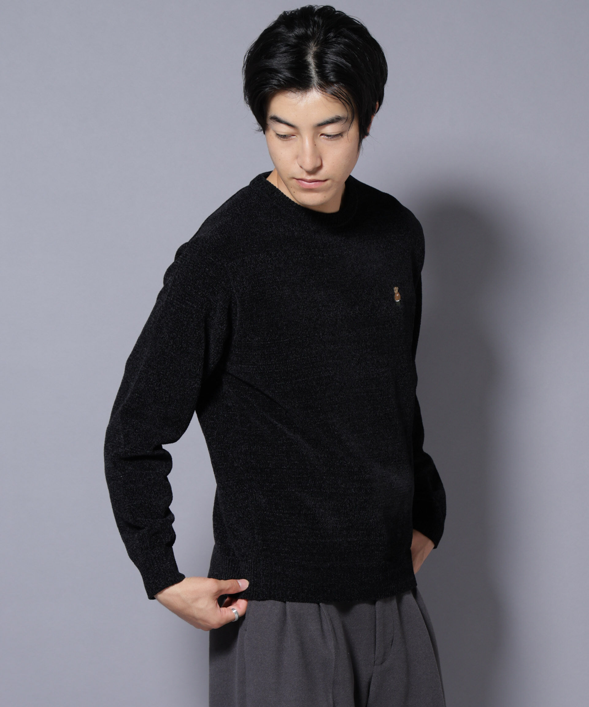 nano･universe「ナノベアモールニットクルーネック 2」|ニット・セーター|