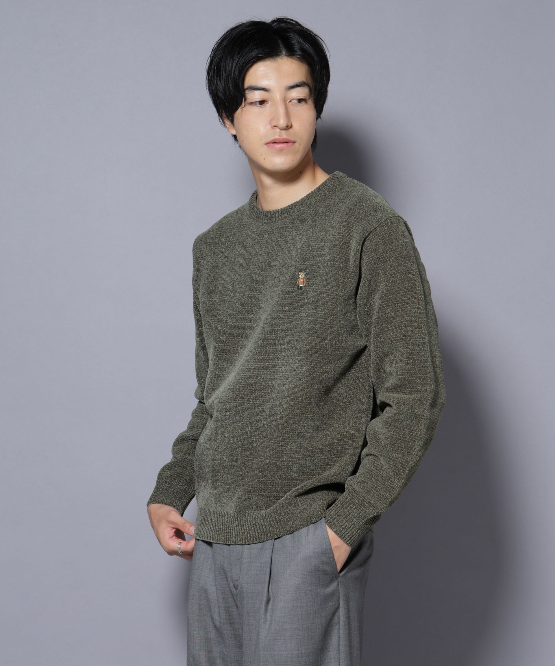 nano･universe「ナノベアモールニットクルーネック 2」|ニット・セーター|