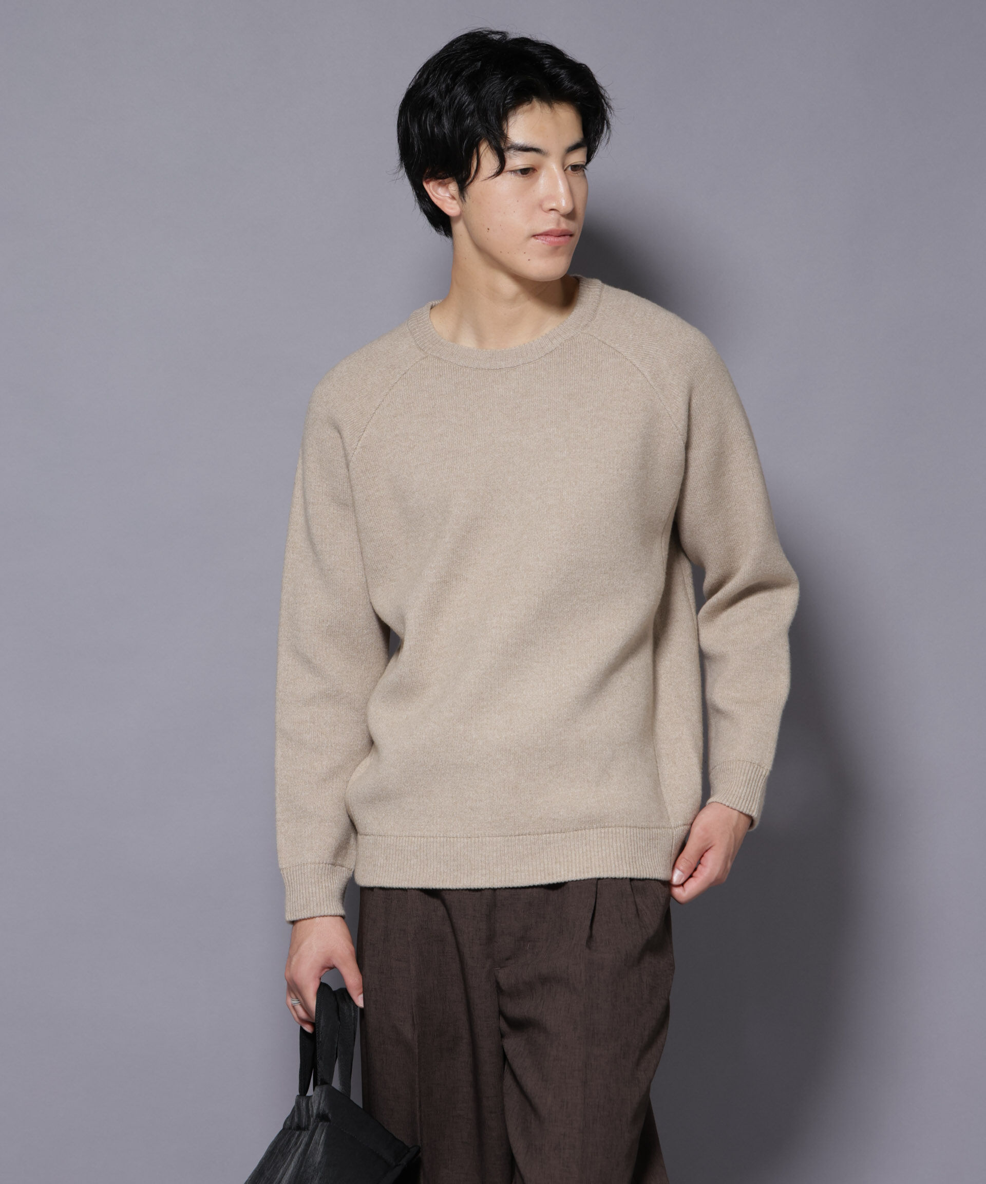 nano･universe「ウォッシャブル ダブルフェイスニット」|ニット・セーター|