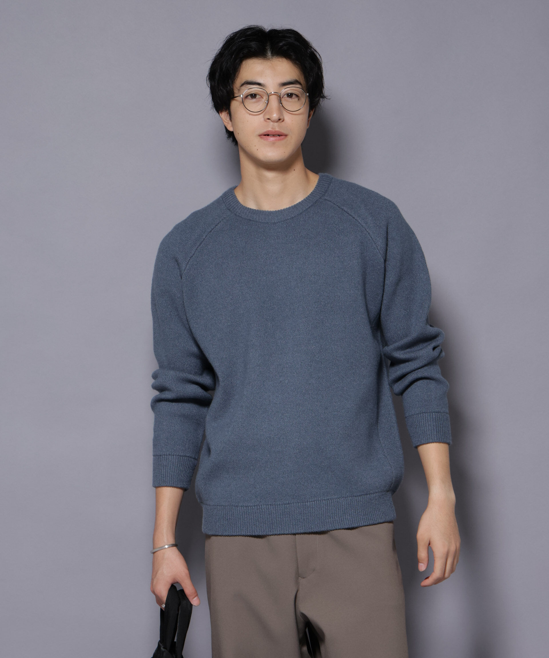 nano･universe「ウォッシャブル ダブルフェイスニット」|ニット・セーター|