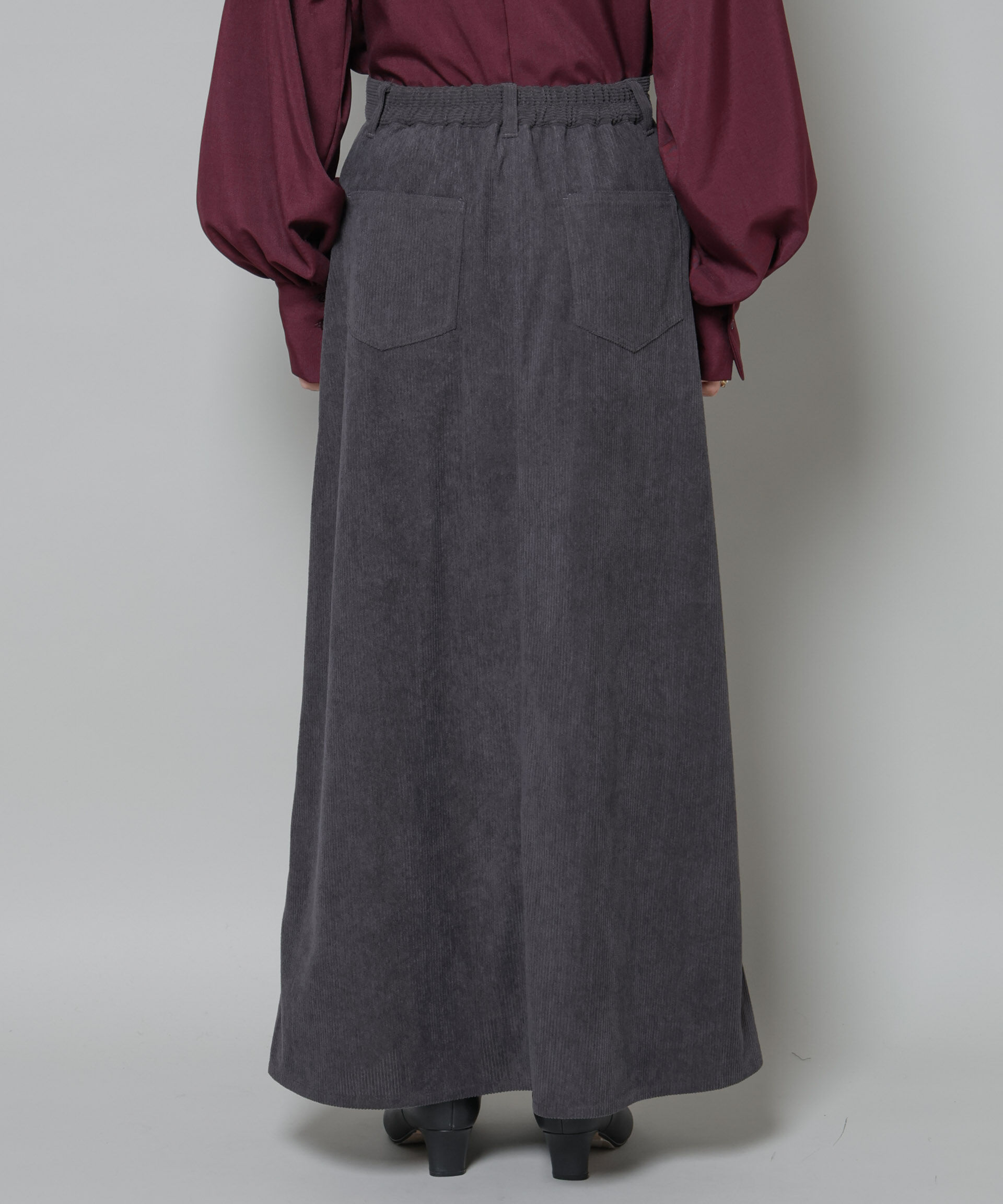 nano･universe「ソフトコーデュロイマキシスカート」|スカート|