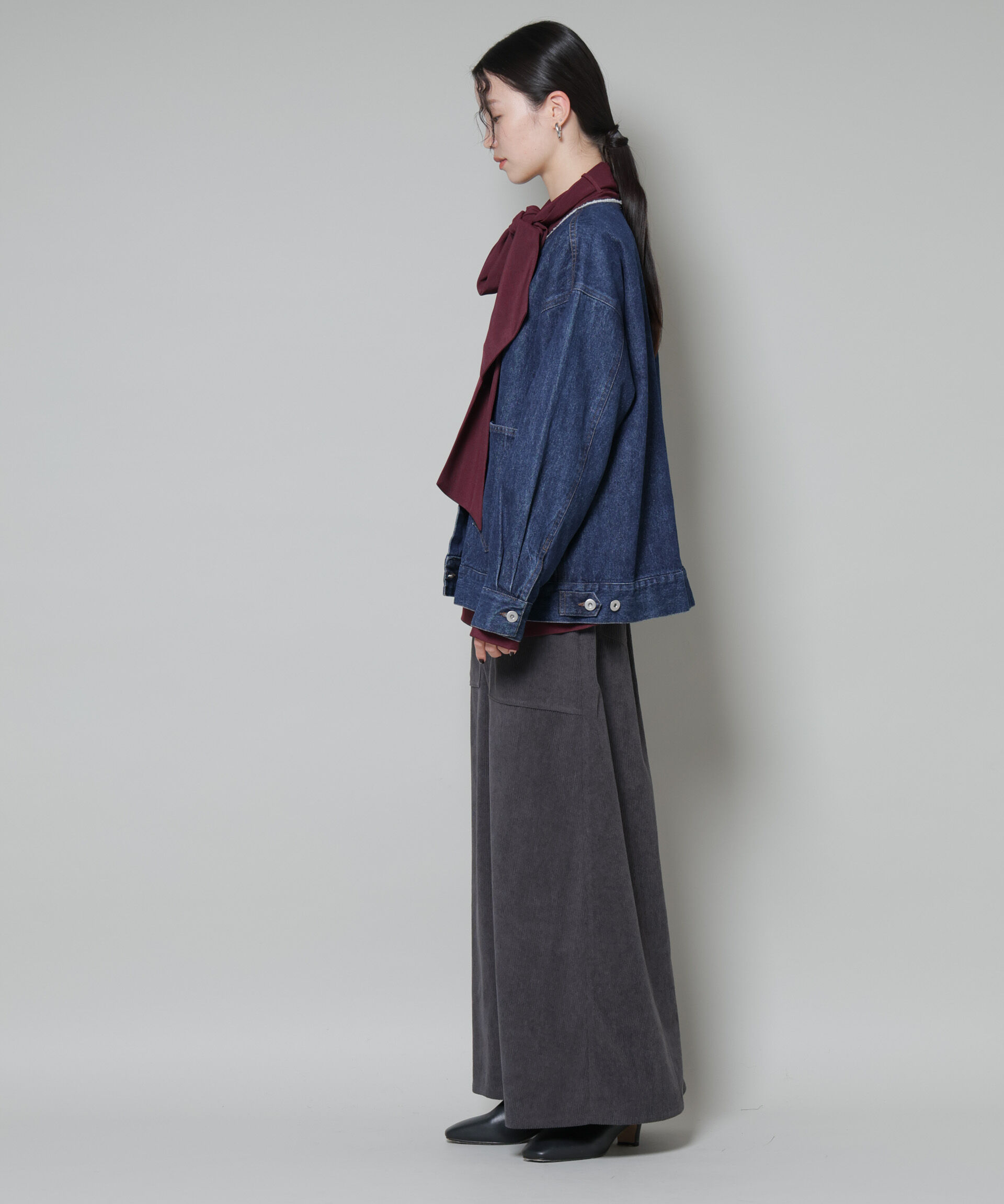 nano･universe「ソフトコーデュロイマキシスカート」|スカート|