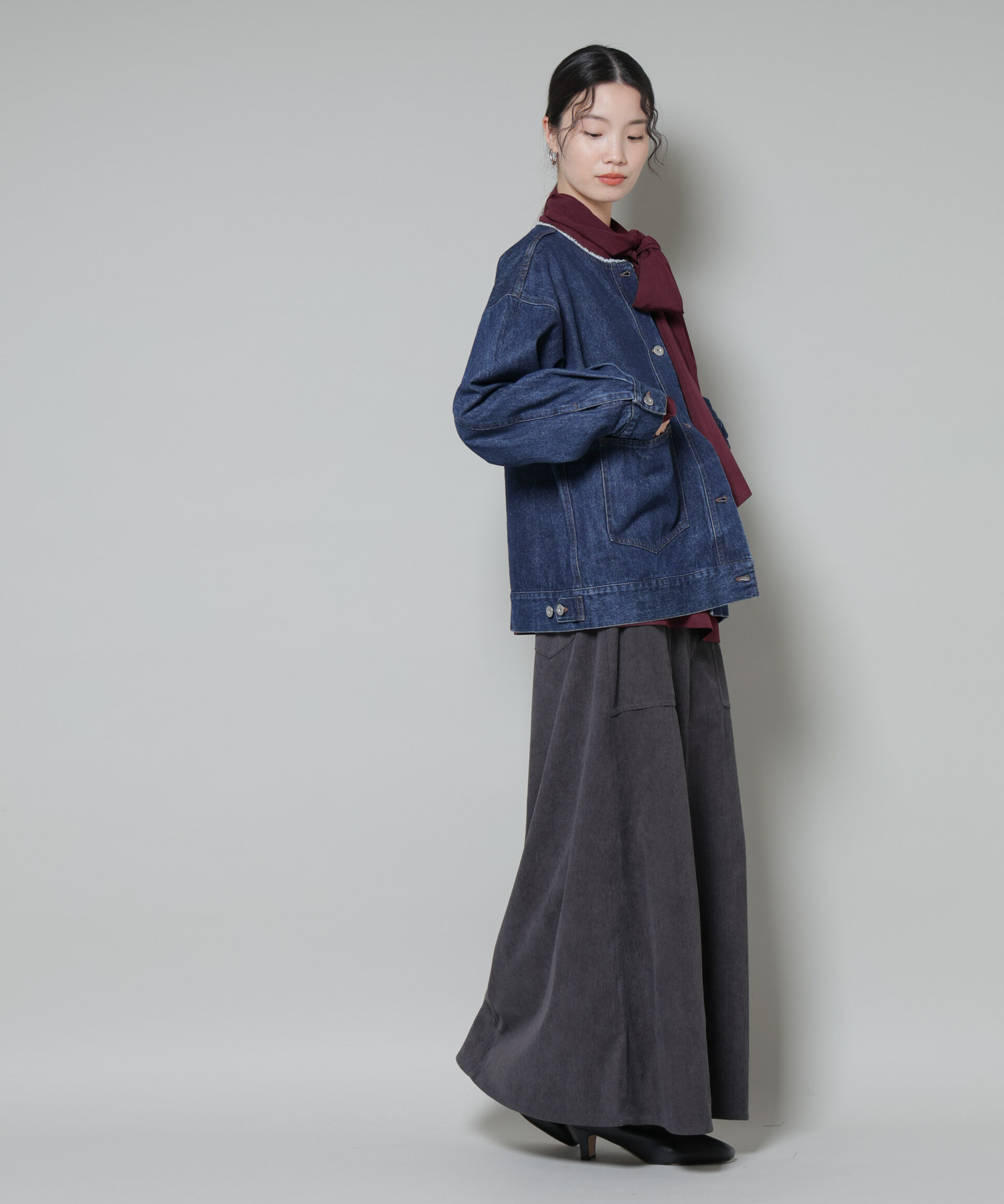 nano･universe「ソフトコーデュロイマキシスカート」|スカート|