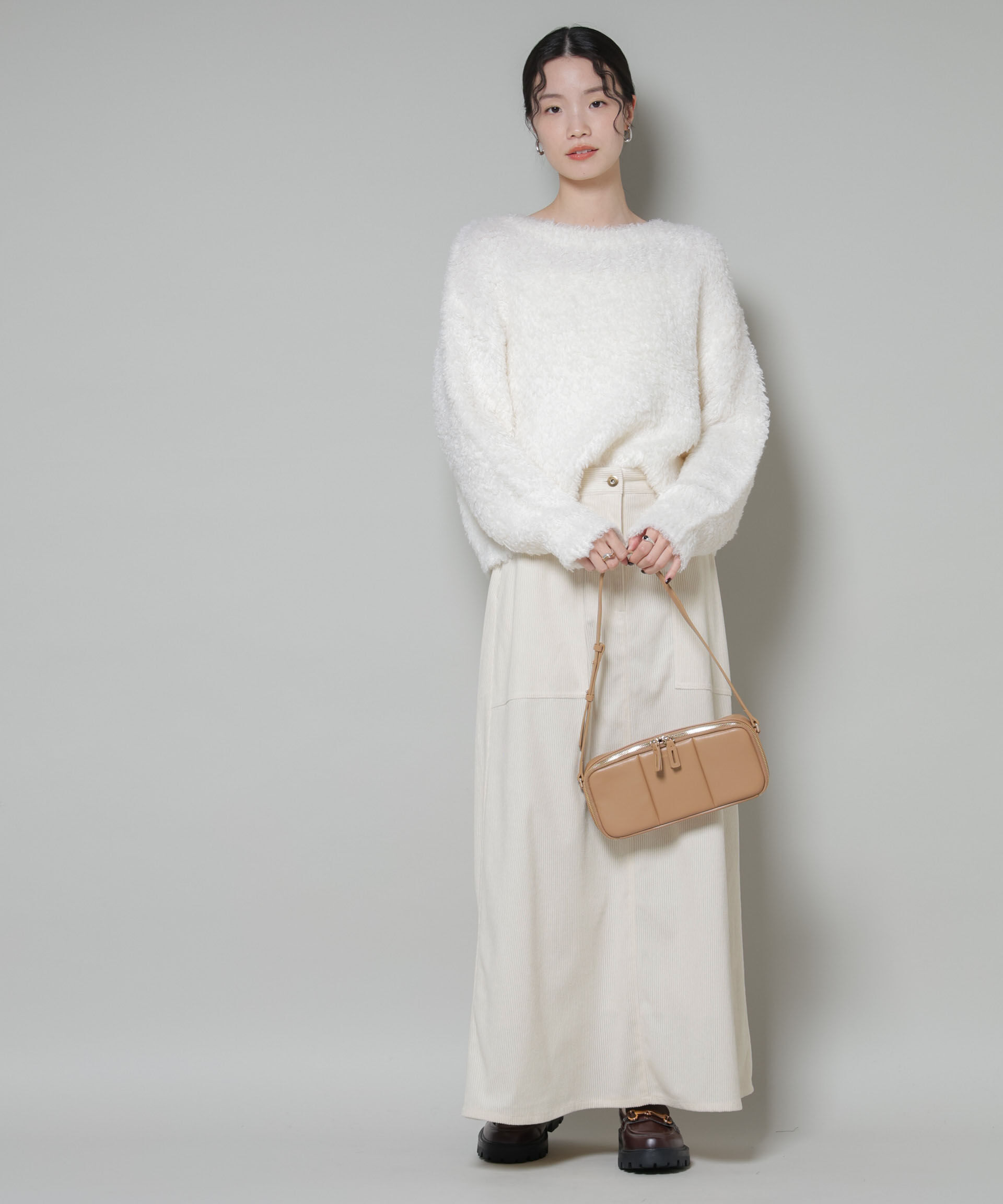 nano･universe「ソフトコーデュロイマキシスカート」|スカート|