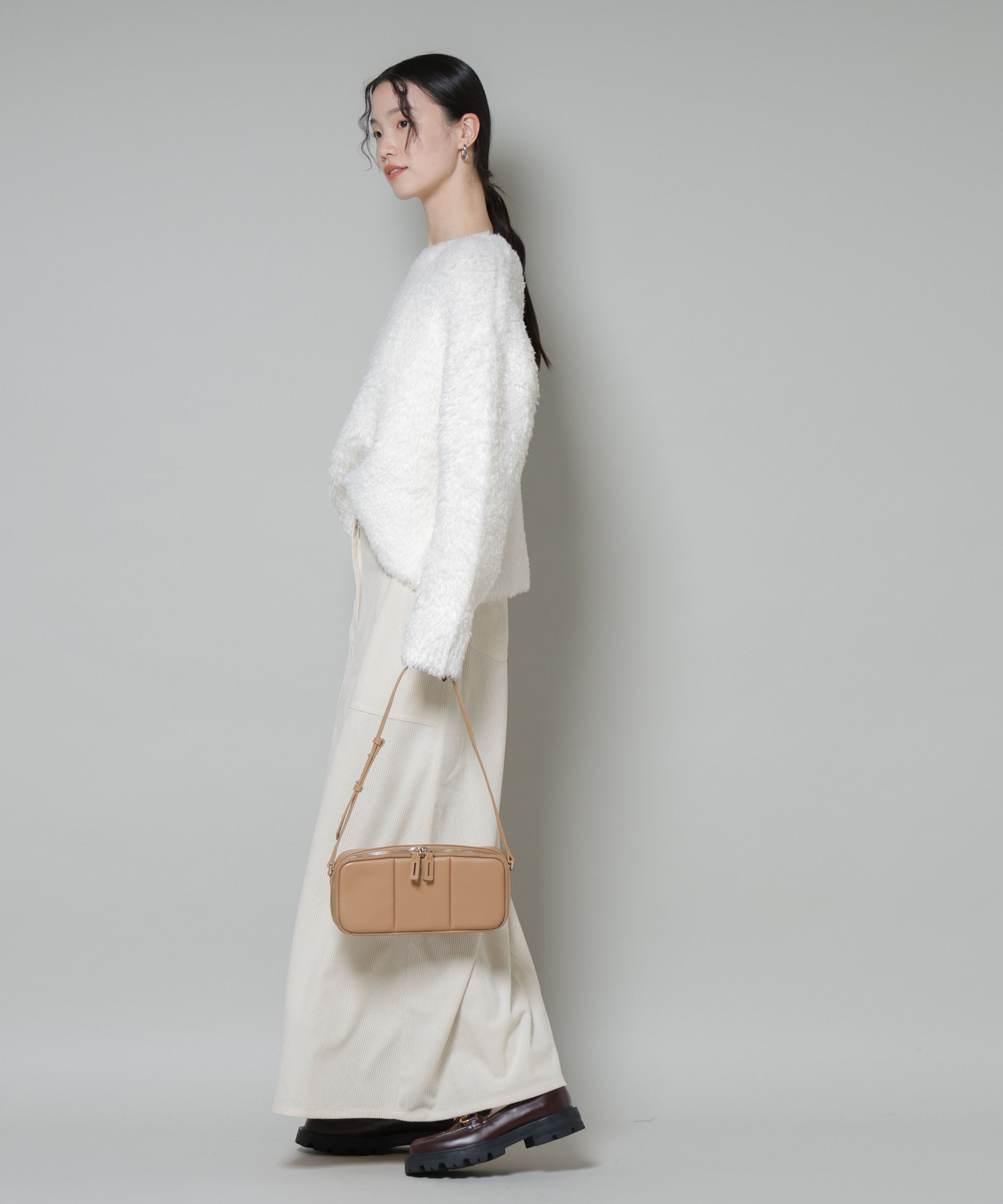 nano･universe「ソフトコーデュロイマキシスカート」|スカート|