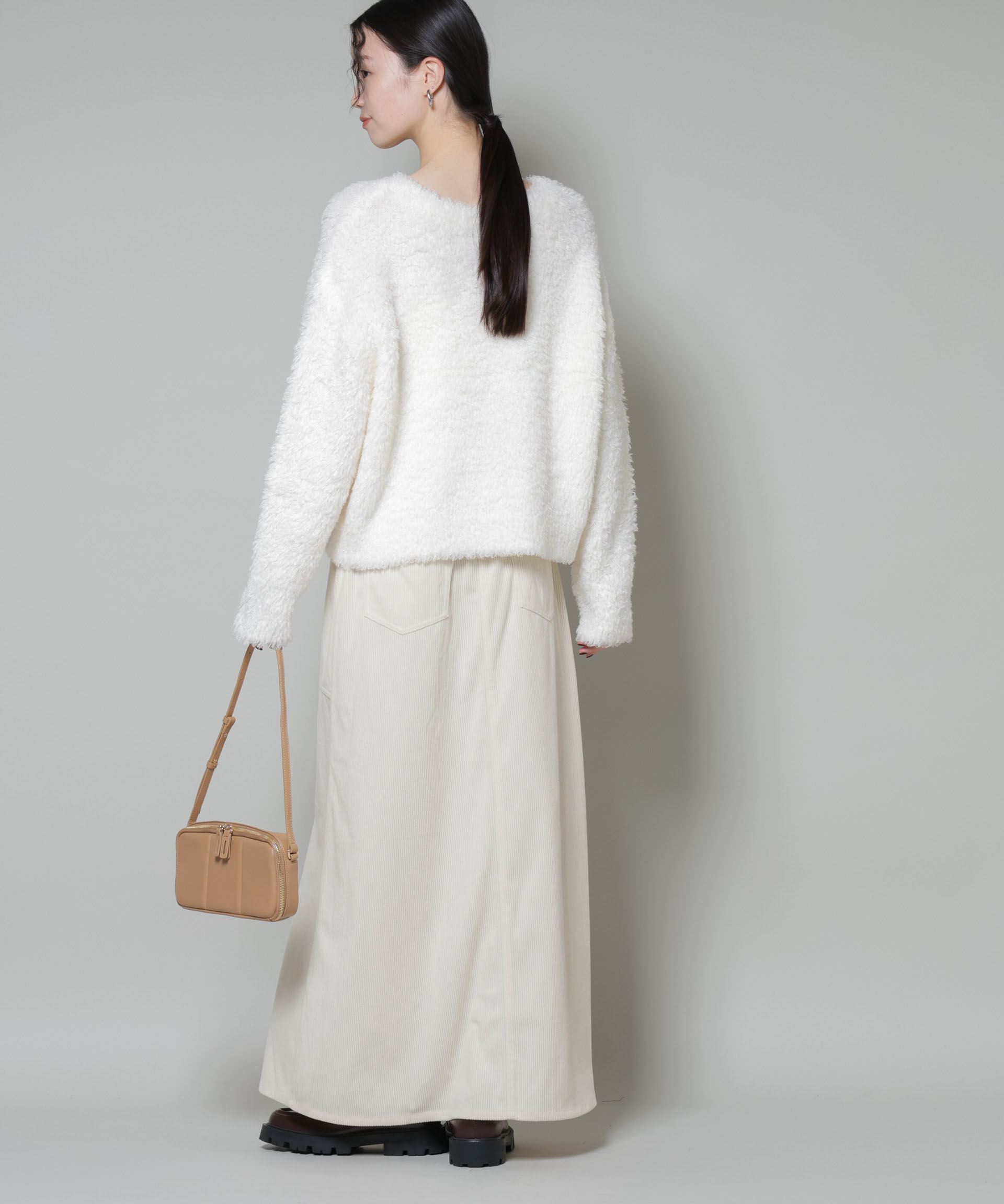 nano･universe「ソフトコーデュロイマキシスカート」|スカート|