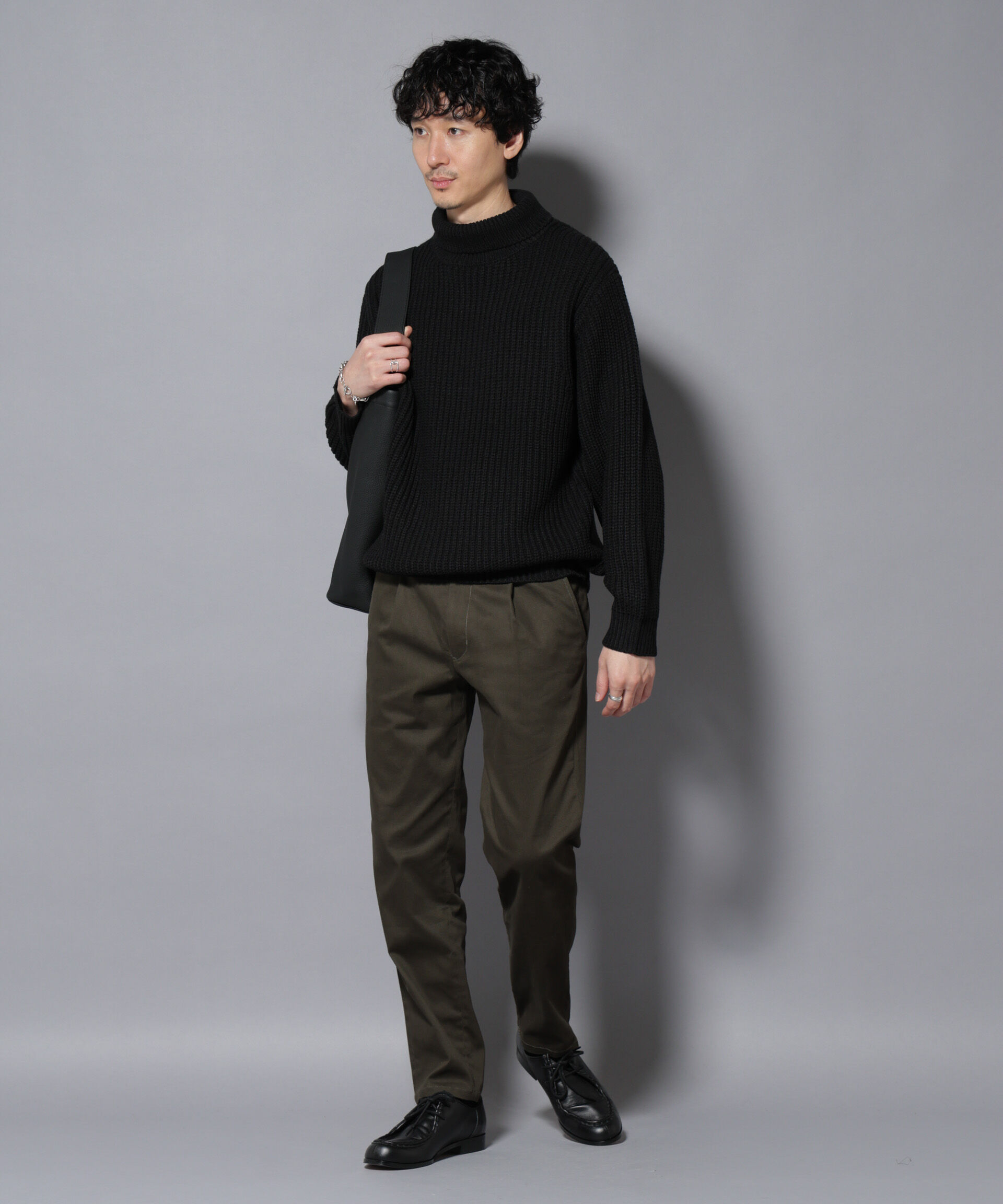 nano･universe「ローゲージタートルニット」|ニット・セーター|