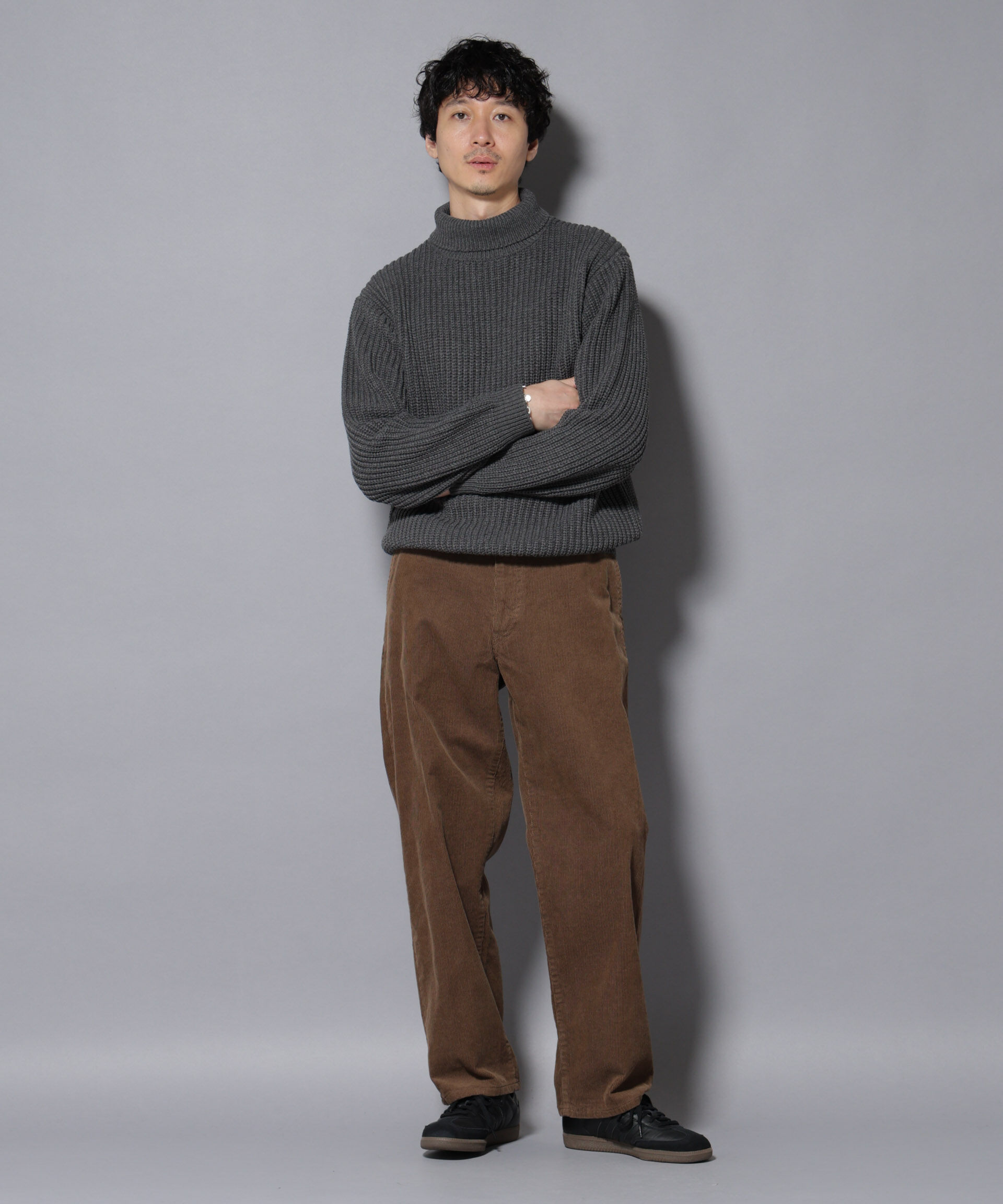 nano･universe「ローゲージタートルニット」|ニット・セーター|