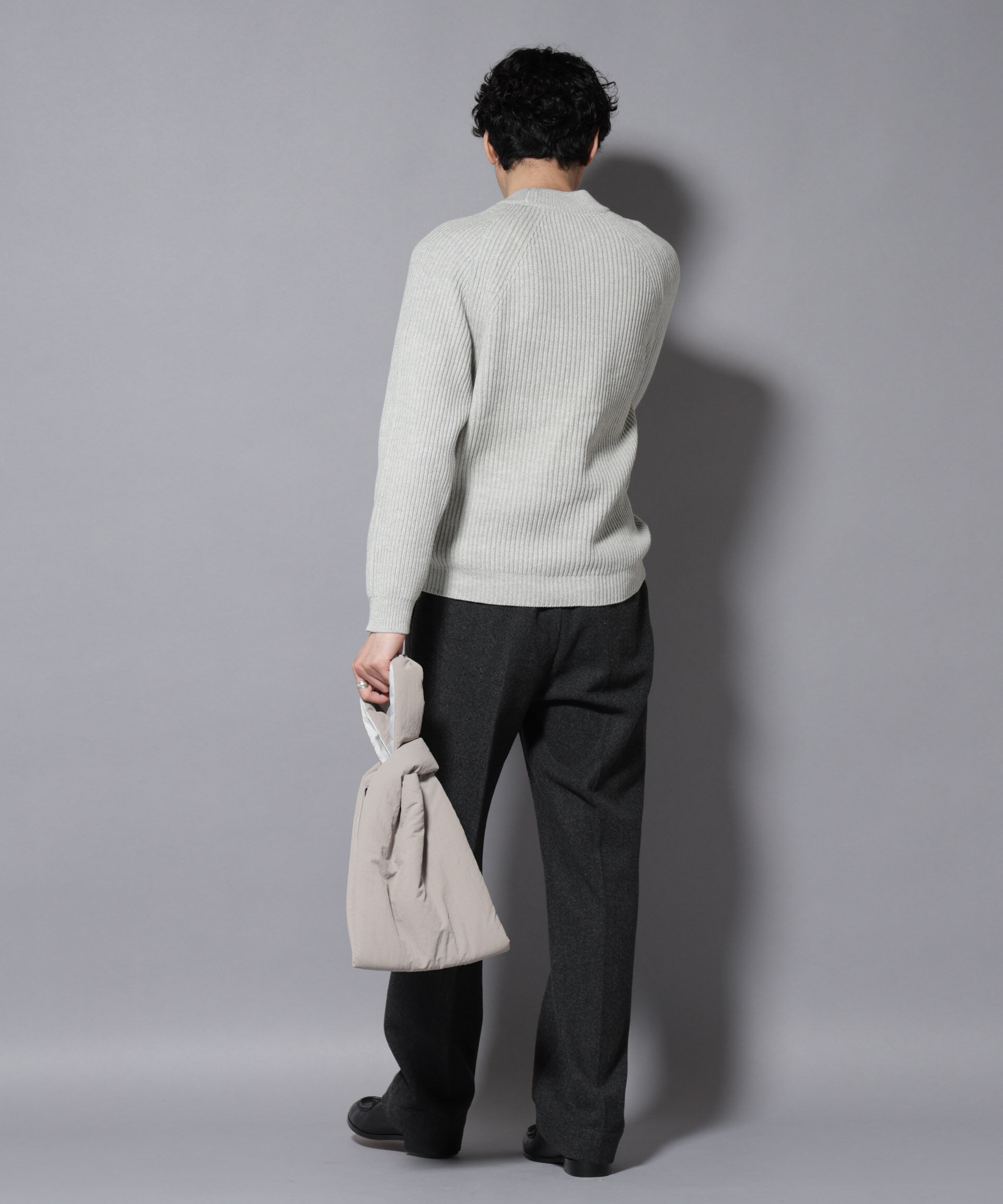 nano･universe「コットンMIXバルキーモックネックニット」|ニット・セーター|