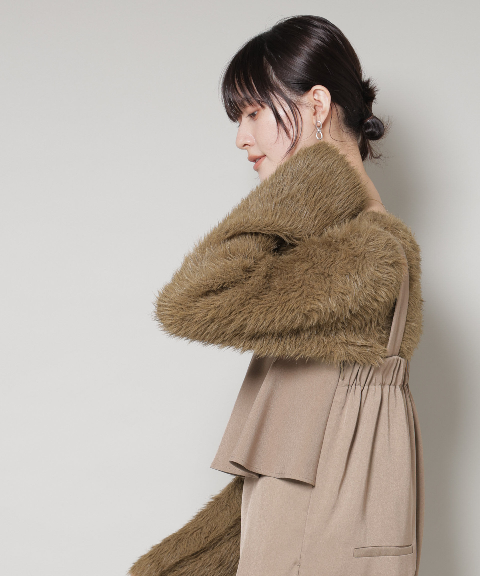 nano･universe「ミックスシャギーボートネックワイドニット」|ニット・セーター|