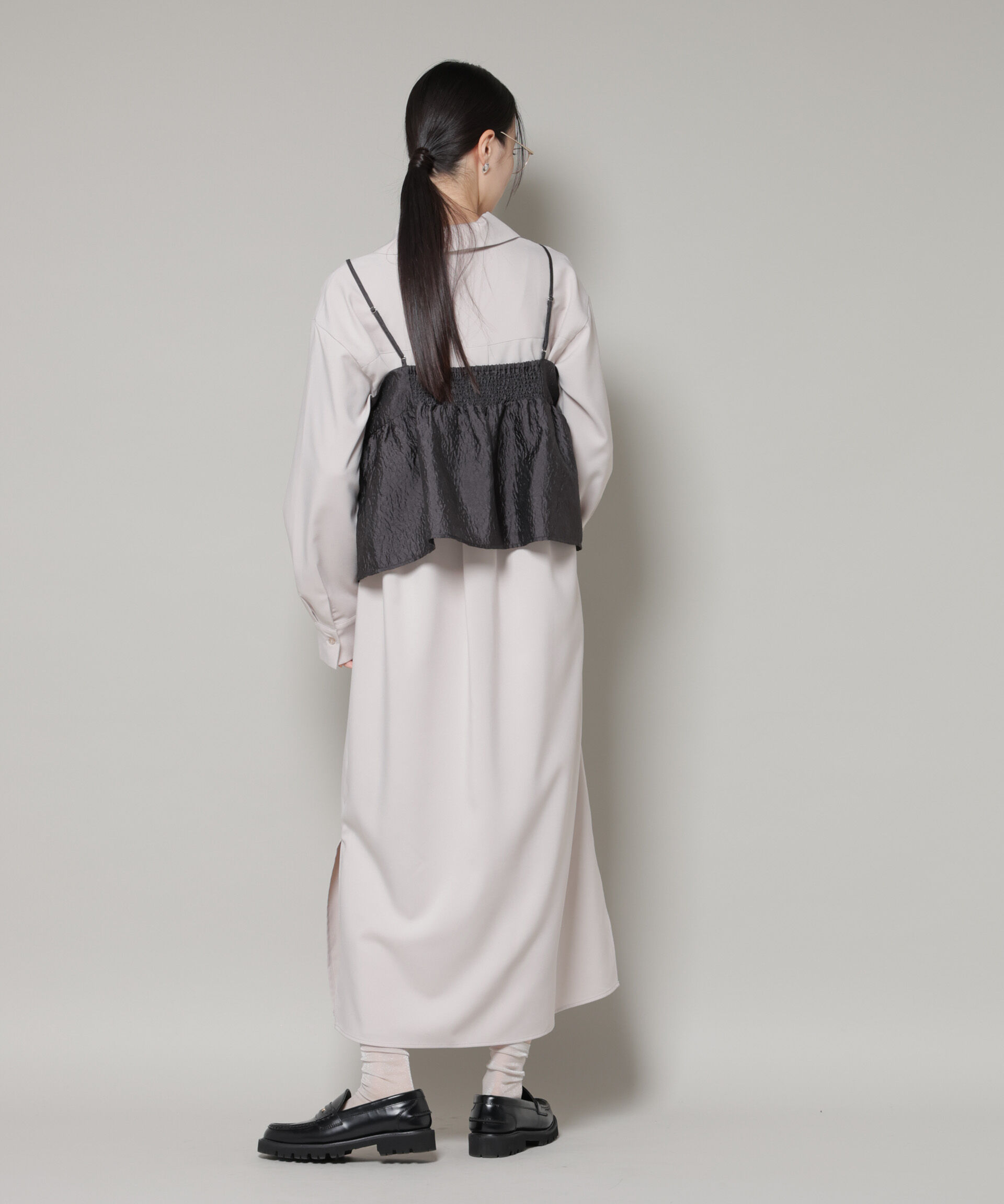 nano･universe「キャミビスチェ&times;スキッパーワンピース アンサンブルセット」|ワンピース|