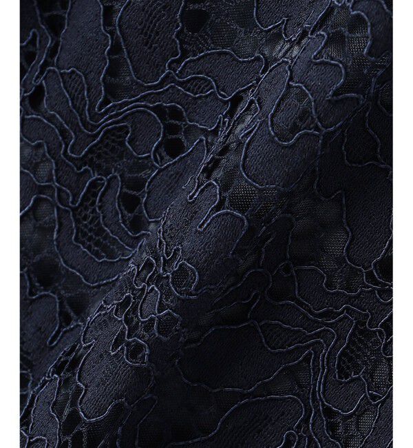 組曲「【セレモニー対応可】レーススカート付きニット ワンピース」|ドレス|