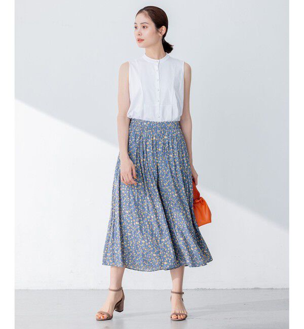 組曲「【洗える】ブラウスライクジャージーノースリーブ カットソー」|Tシャツ・カットソー|