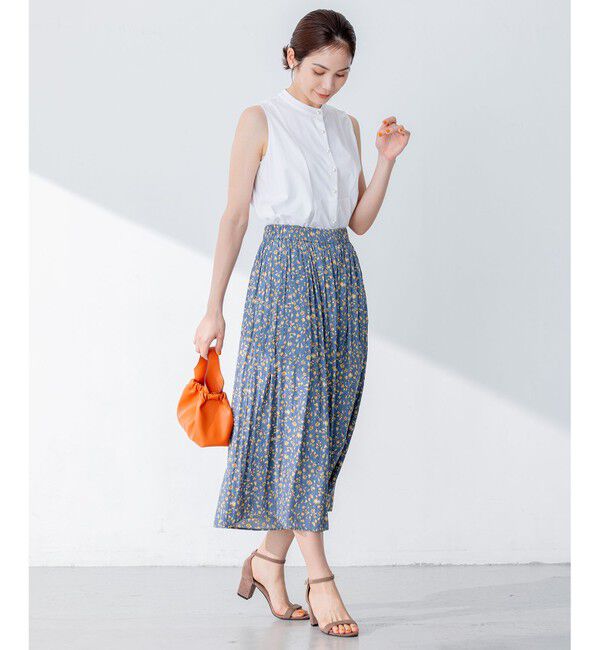 組曲「【洗える】ブラウスライクジャージーノースリーブ カットソー」|Tシャツ・カットソー|