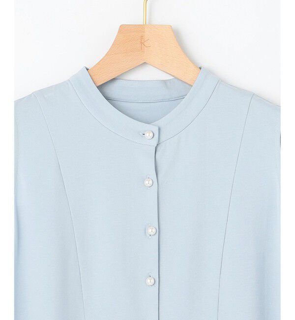 組曲「【洗える】ブラウスライクジャージーノースリーブ カットソー」|Tシャツ・カットソー|