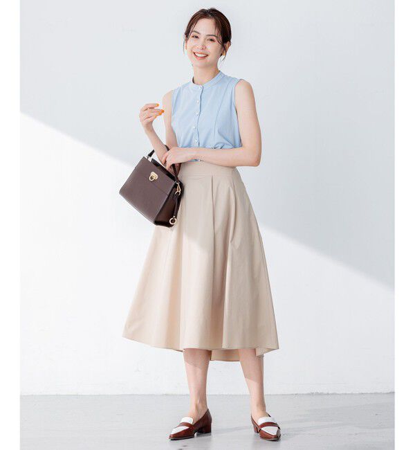 組曲「【洗える】ブラウスライクジャージーノースリーブ カットソー」|Tシャツ・カットソー|