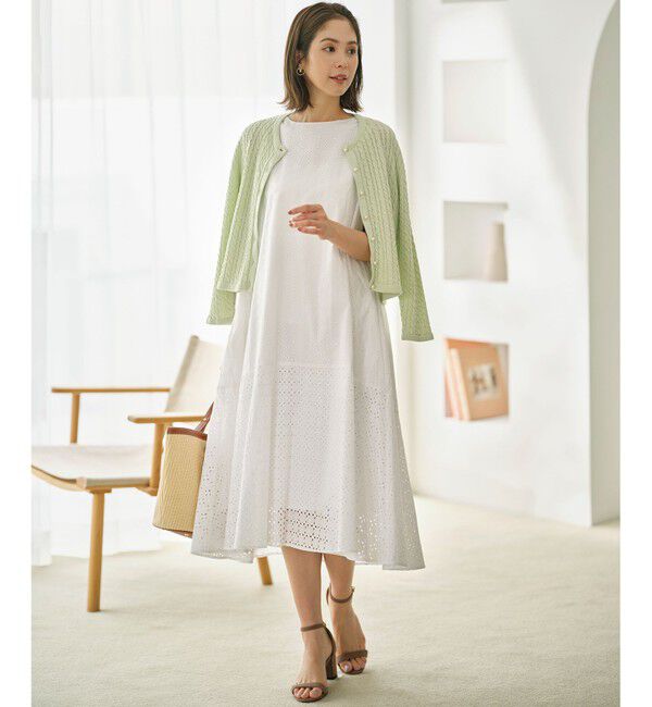 組曲「【WEB限定】エンブロイダリーレース ノースリーブワンピース」|ワンピース|