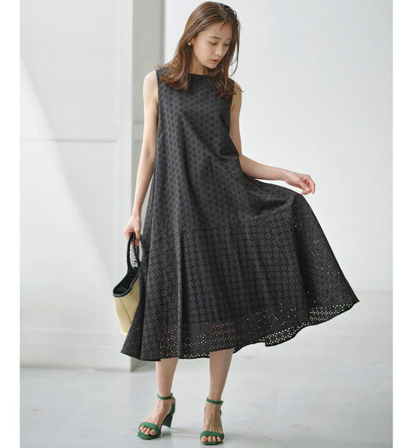 組曲「【WEB限定】エンブロイダリーレース ノースリーブワンピース」|ワンピース|