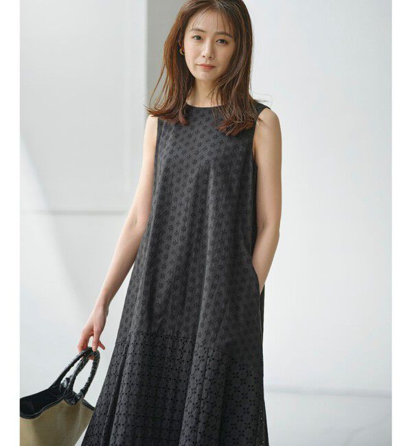 組曲「【WEB限定】エンブロイダリーレース ノースリーブワンピース」|ワンピース|