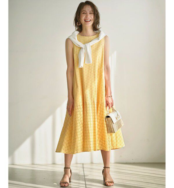 組曲「【WEB限定】エンブロイダリーレース ノースリーブワンピース」|ワンピース|