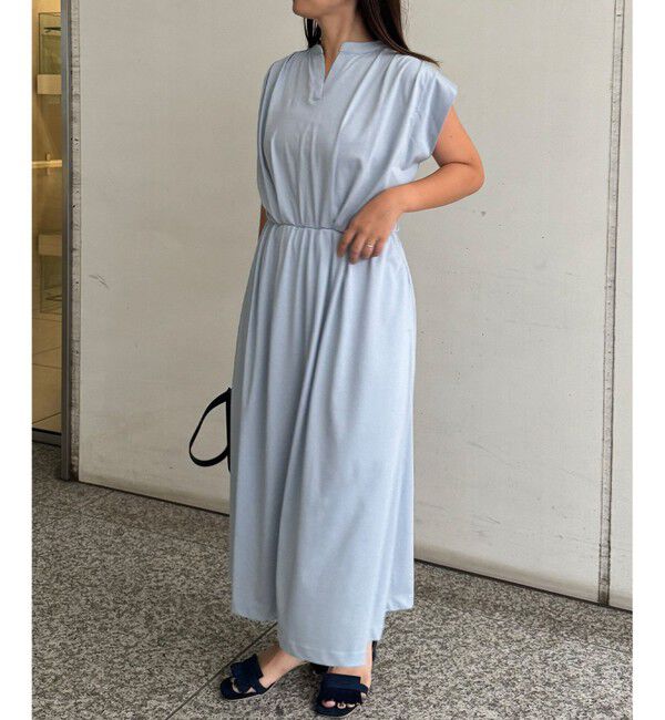 組曲「【洗える・WEB限定】プレーティング天竺 ドレープワンピース」|ワンピース|