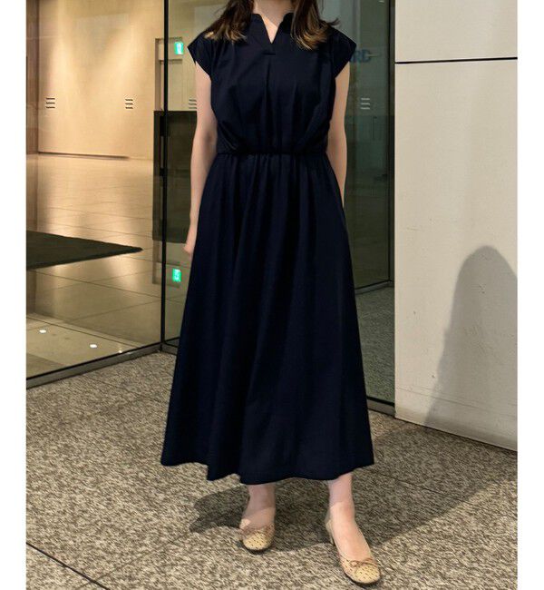 組曲「【洗える・WEB限定】プレーティング天竺 ドレープワンピース」|ワンピース|