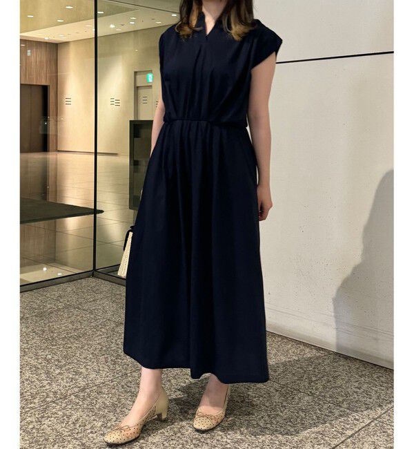 組曲「【洗える・WEB限定】プレーティング天竺 ドレープワンピース」|ワンピース|