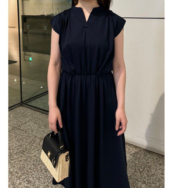 組曲「【洗える・WEB限定】プレーティング天竺 ドレープワンピース」|ワンピース|