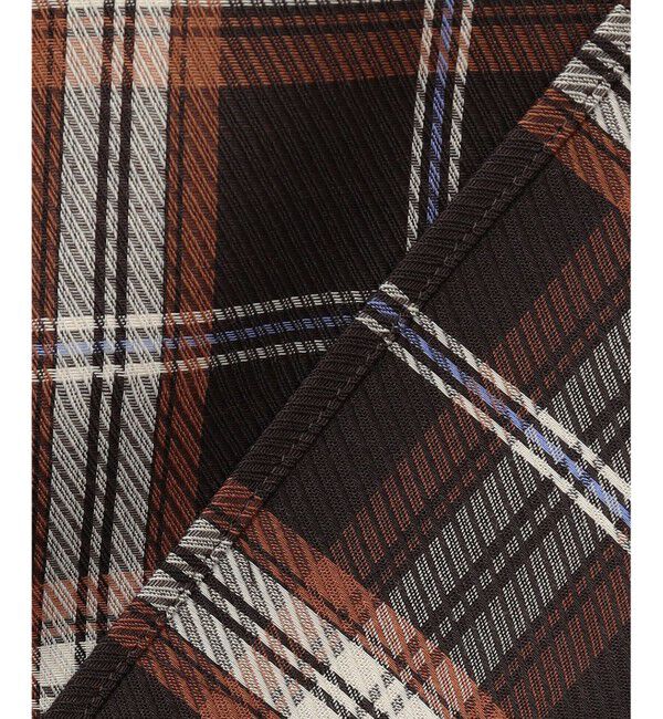 組曲「シアーツイルチェック フリルブラウス」|シャツ・ブラウス|