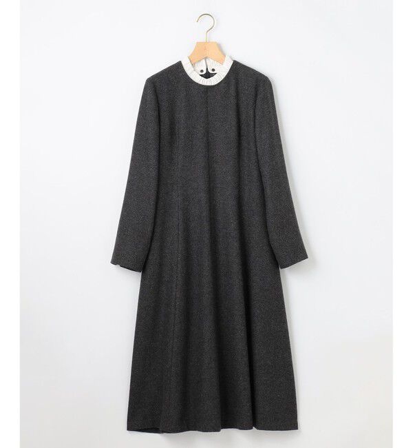 組曲「【2WAY】ラメフラノ フリル襟ワンピース」|ワンピース|