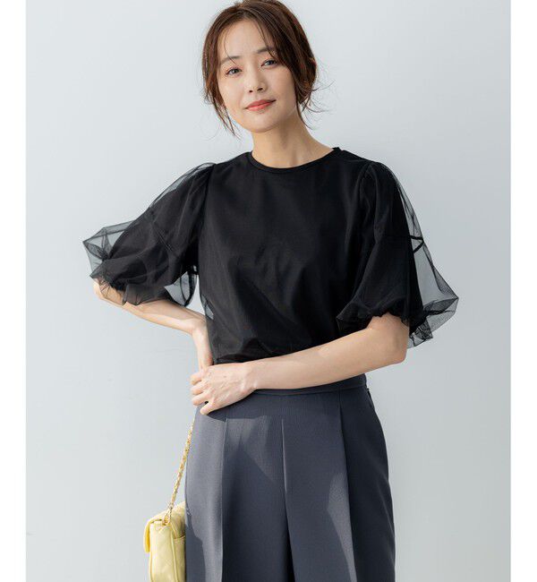 組曲「【VERY掲載・WEB限定】チュールカバー カットソー」|Tシャツ・カットソー|