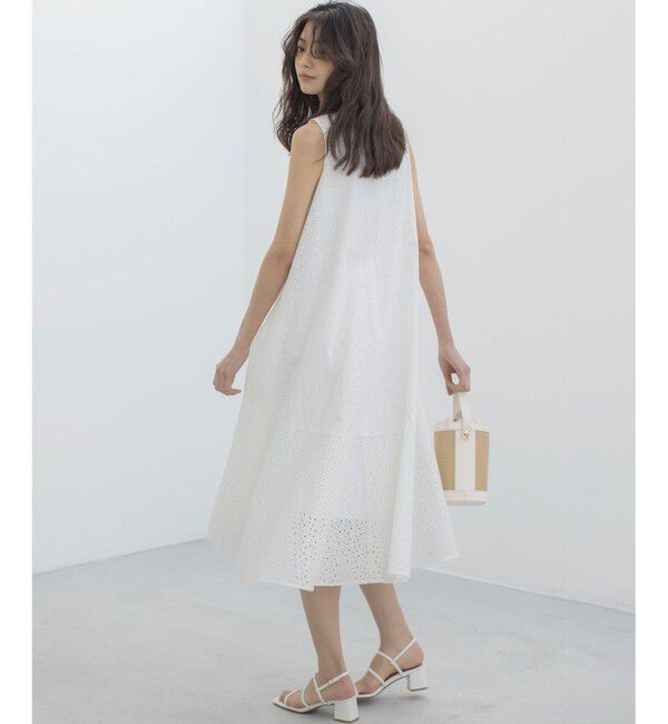 組曲「【WEB限定・新色追加】エンブロイダリーレースノースリーブ ワンピース」|ワンピース|