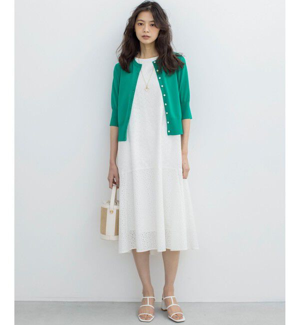 組曲「【WEB限定・新色追加】エンブロイダリーレースノースリーブ ワンピース」|ワンピース|