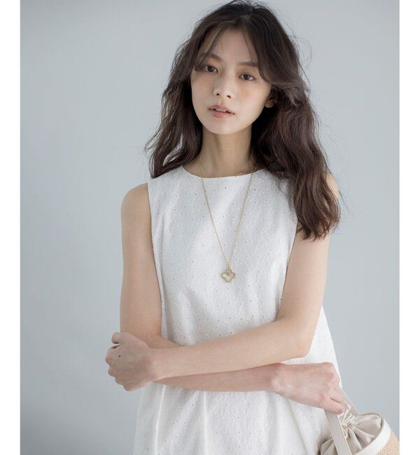 組曲「【WEB限定・新色追加】エンブロイダリーレースノースリーブ ワンピース」|ワンピース|
