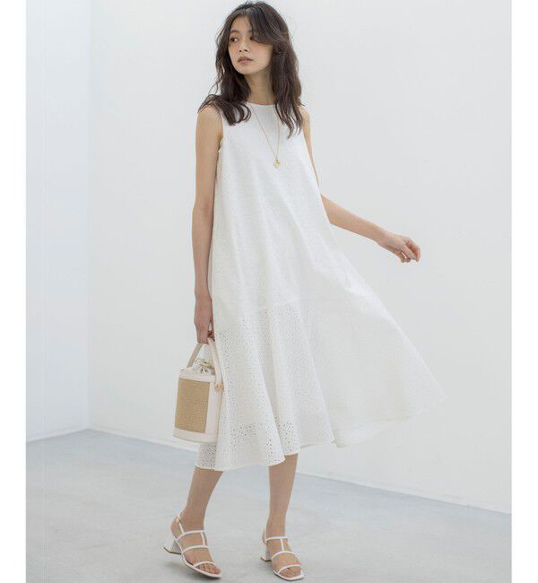 組曲「【WEB限定・新色追加】エンブロイダリーレースノースリーブ ワンピース」|ワンピース|