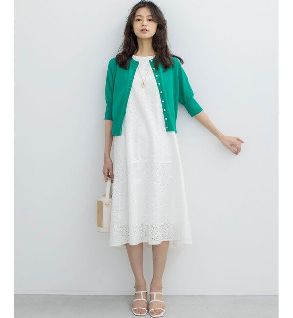 組曲「【WEB限定・新色追加】エンブロイダリーレースノースリーブ ワンピース」|ワンピース|