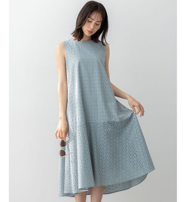 組曲「【WEB限定・新色追加】エンブロイダリーレースノースリーブ ワンピース」|ワンピース|