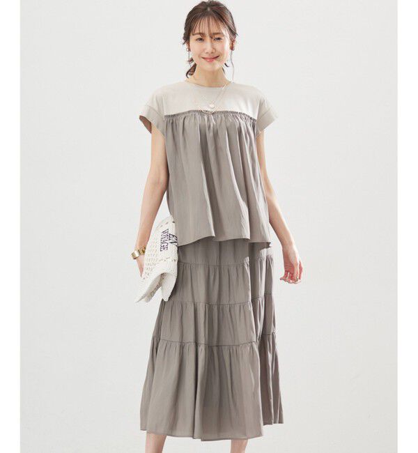 組曲「【WEB限定】カッセンセット ワンピース」|スーツ|グレージュ系