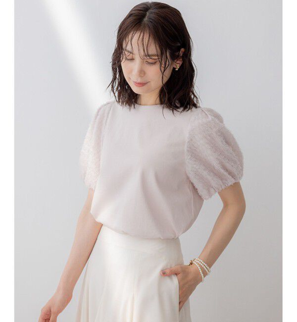 組曲「華感コンビネーションスリーブ カットソー」|Tシャツ・カットソー|