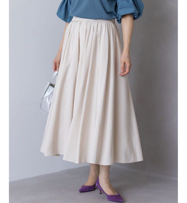 組曲「【レングス調整可能】バウンディングシャーティングスカート」|スカート|アイボリー系