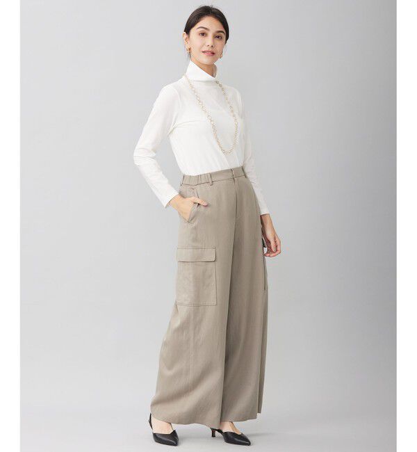 自由区「【洗える】テンセルツィルカーゴ パンツ」|カーゴ|