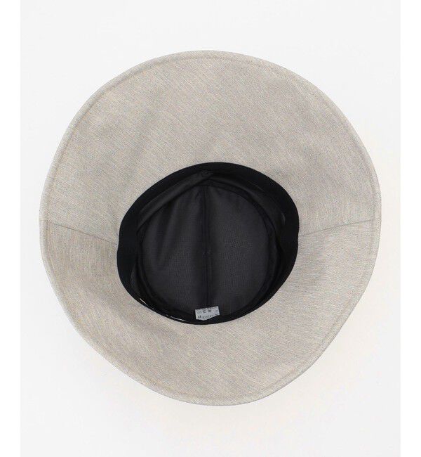 自由区「【洗える】フェイクリネンワイドブリム ハット」|キャップ・キャスケット|
