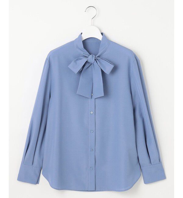 自由区「【洗える】ナチュラルタッチボウタイ ブラウス」|シャツ・ブラウス|