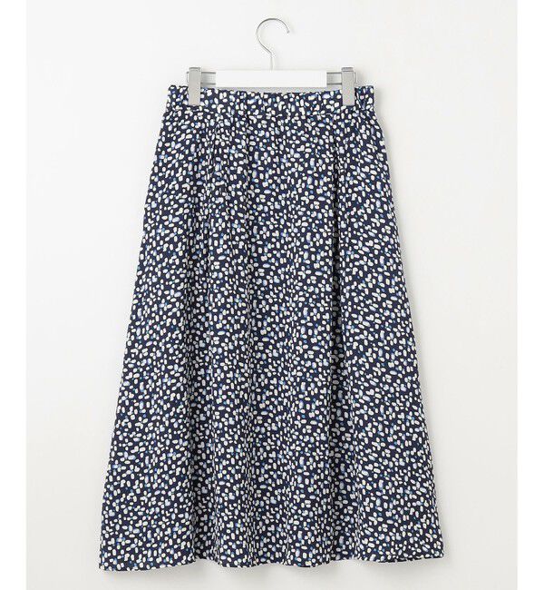 自由区「【カタログ掲載・セットアップ対応・洗える】ジオメトリックフラワードットプリント スカート」|スカート|