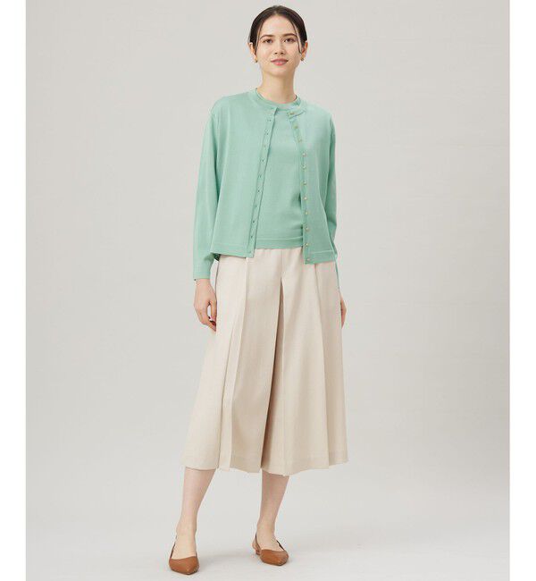 自由区「【アンサンブル対応・洗える】アセテートコットンプルオーバー ニット」|ニット・セーター|