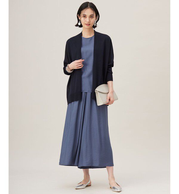 自由区「【アンサンブル対応・洗える】ドライシアーファインゲージ カーディガン」|カーディガン|