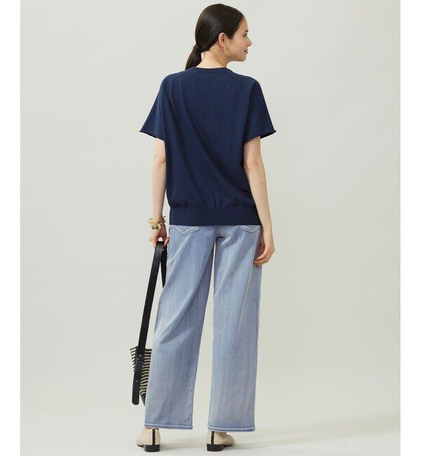 自由区「【洗える】コットンループバックスウェット ニット」|ニット・セーター|