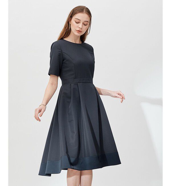 23区「【APPLAUDIR】グログラン ロイヤルドレス」|ドレス|ネイビー系