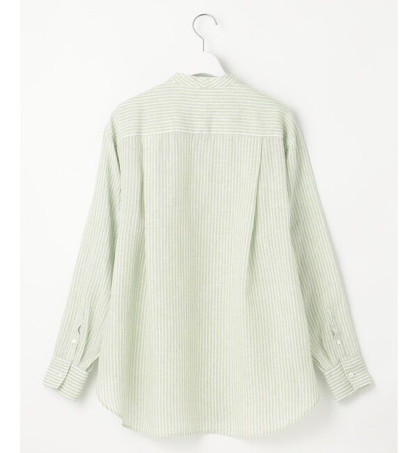 23区「【洗える】LIBECO バンドカラー シャツ」|シャツ・ブラウス|